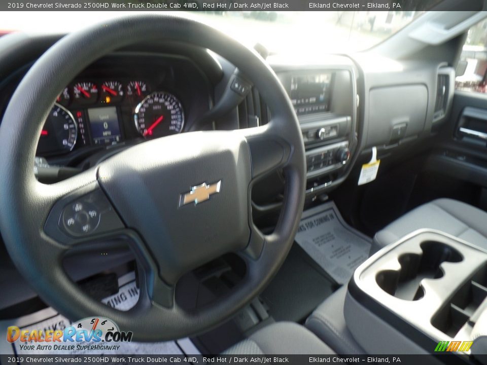2019 Chevrolet Silverado 2500HD Work Truck Double Cab 4WD Red Hot / Dark Ash/Jet Black Photo #19