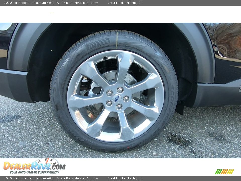 2020 Ford Explorer Platinum 4WD Agate Black Metallic / Ebony Photo #22