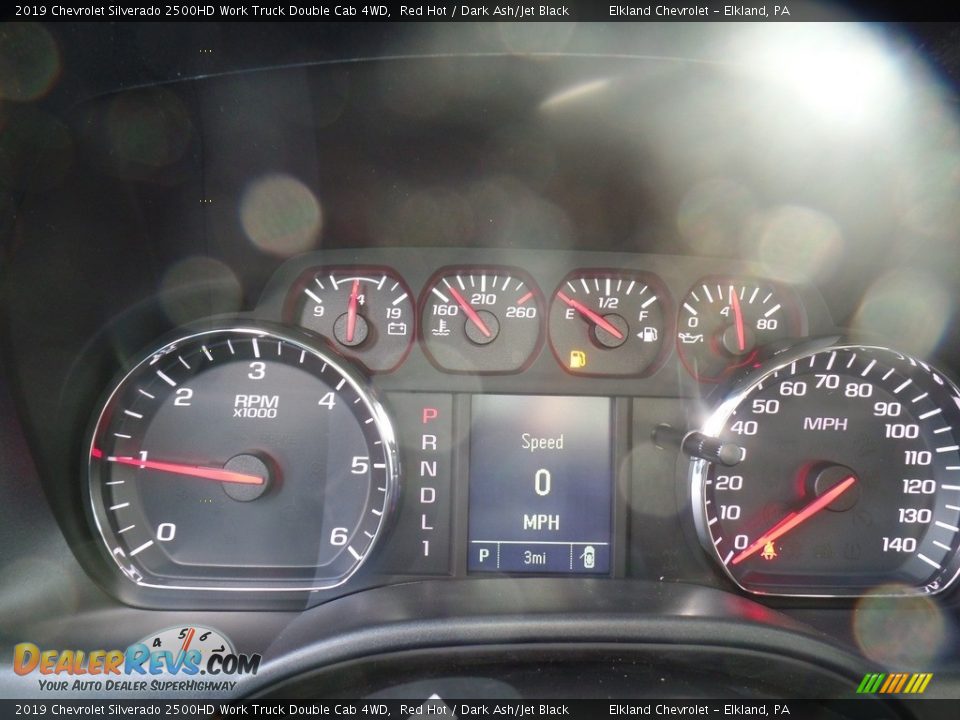 2019 Chevrolet Silverado 2500HD Work Truck Double Cab 4WD Red Hot / Dark Ash/Jet Black Photo #23
