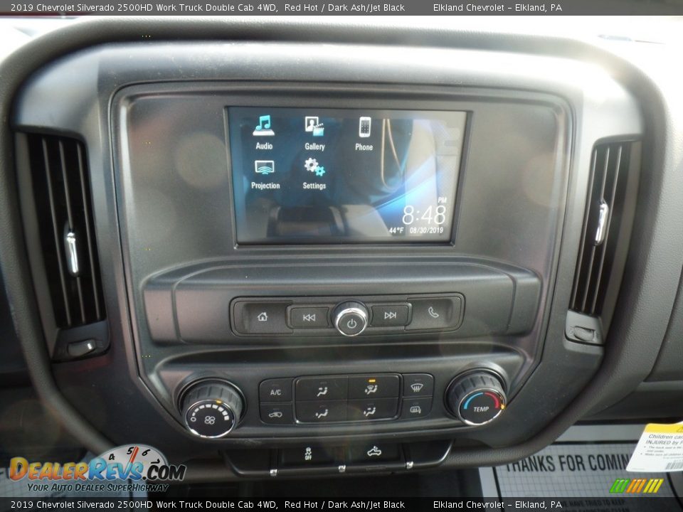2019 Chevrolet Silverado 2500HD Work Truck Double Cab 4WD Red Hot / Dark Ash/Jet Black Photo #24