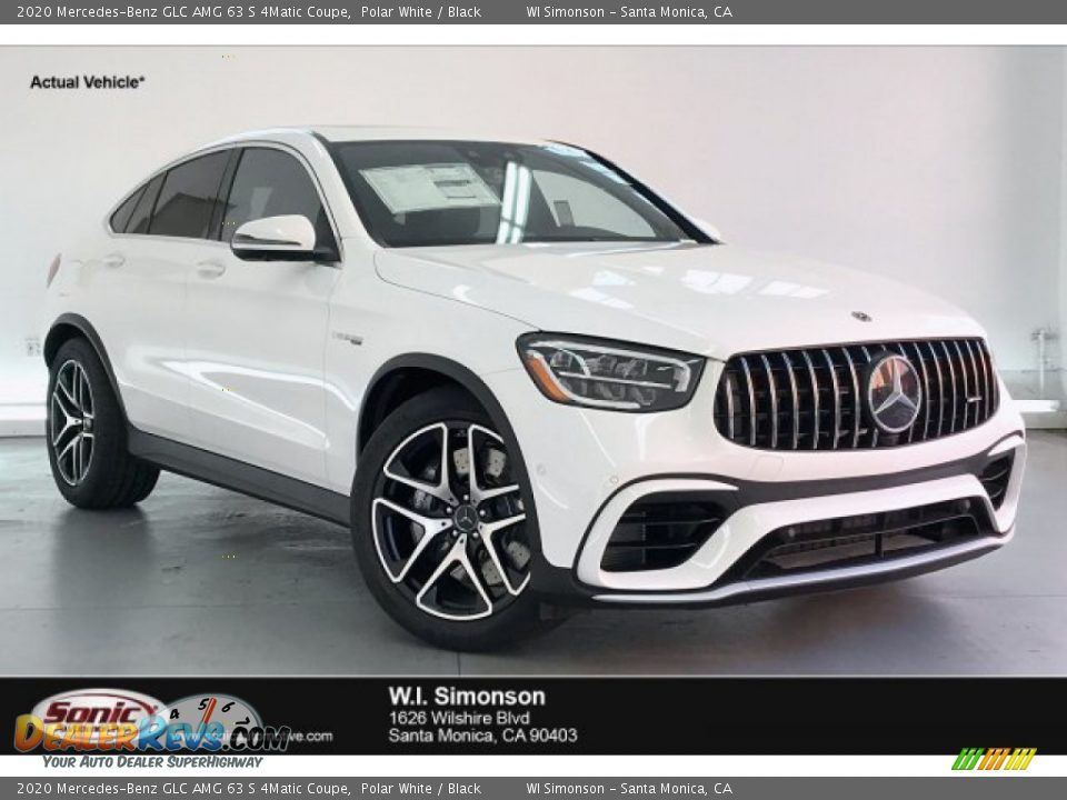 2020 Mercedes-Benz GLC AMG 63 S 4Matic Coupe Polar White / Black Photo #1