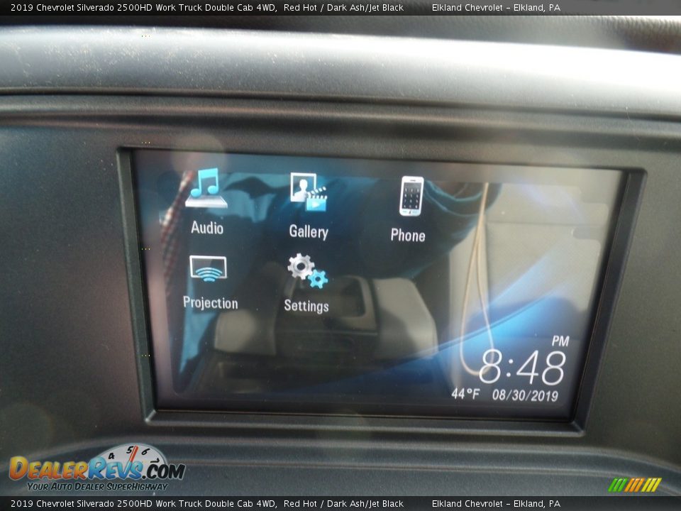2019 Chevrolet Silverado 2500HD Work Truck Double Cab 4WD Red Hot / Dark Ash/Jet Black Photo #25