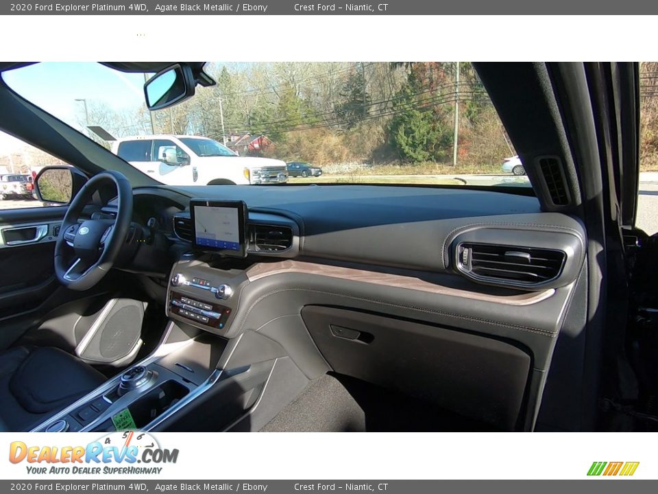 2020 Ford Explorer Platinum 4WD Agate Black Metallic / Ebony Photo #26