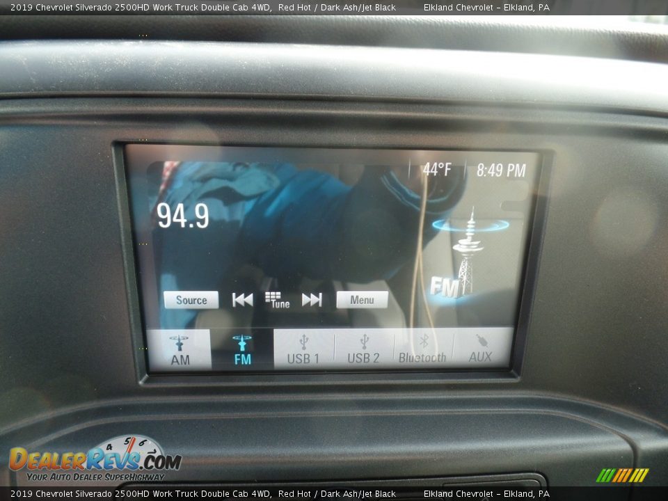 2019 Chevrolet Silverado 2500HD Work Truck Double Cab 4WD Red Hot / Dark Ash/Jet Black Photo #26