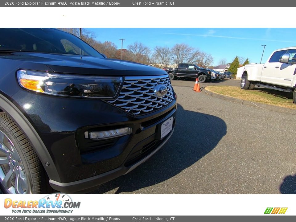2020 Ford Explorer Platinum 4WD Agate Black Metallic / Ebony Photo #28