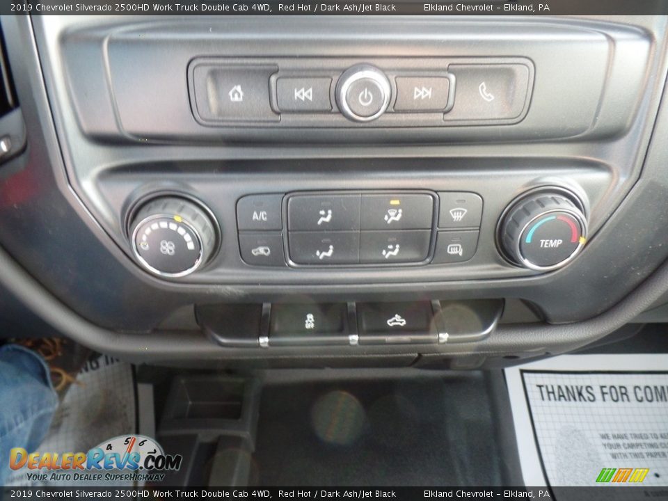 2019 Chevrolet Silverado 2500HD Work Truck Double Cab 4WD Red Hot / Dark Ash/Jet Black Photo #28