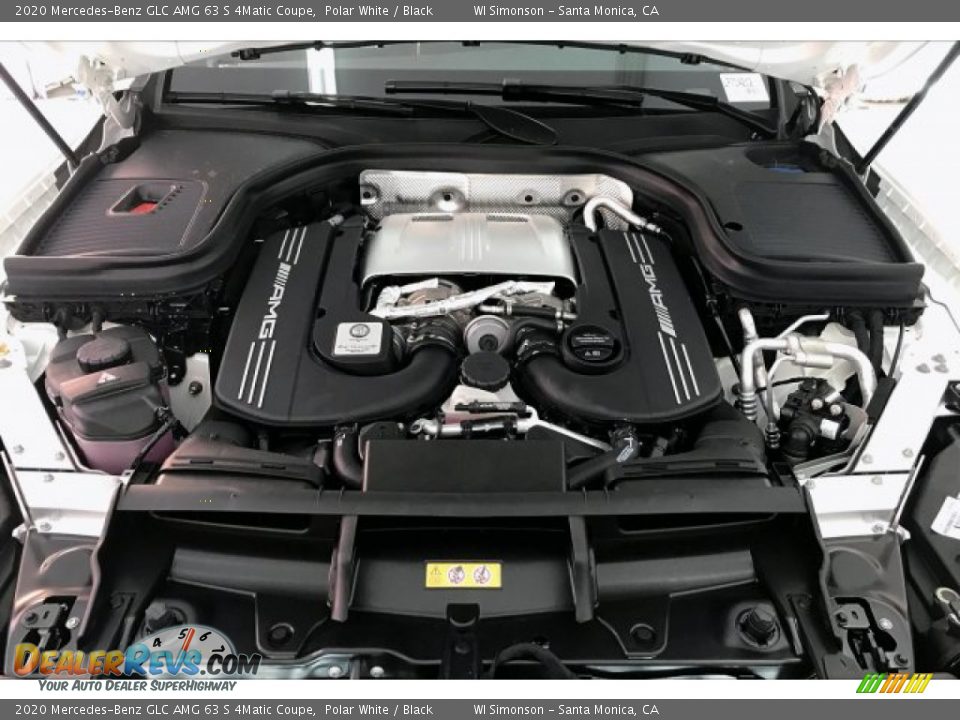 2020 Mercedes-Benz GLC AMG 63 S 4Matic Coupe Polar White / Black Photo #9