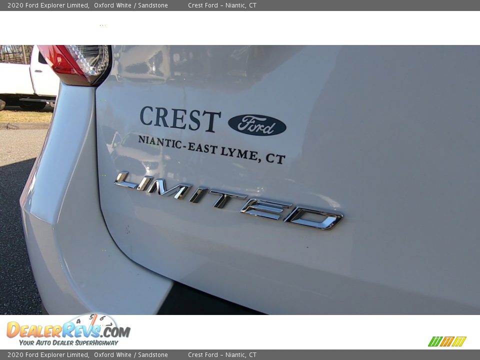 2020 Ford Explorer Limited Oxford White / Sandstone Photo #9