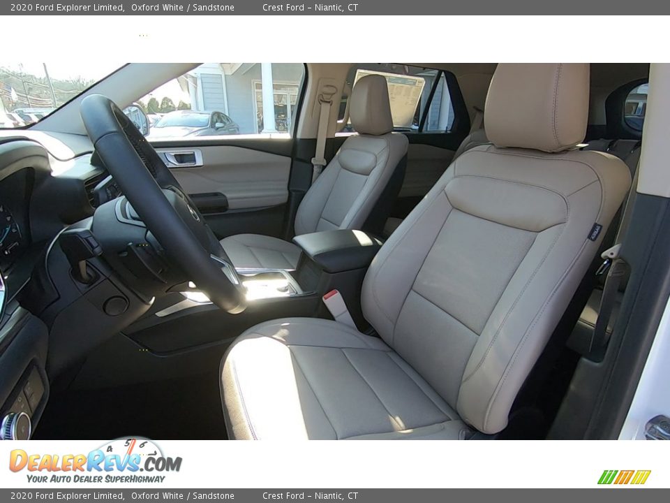 2020 Ford Explorer Limited Oxford White / Sandstone Photo #11