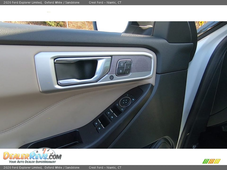 2020 Ford Explorer Limited Oxford White / Sandstone Photo #12