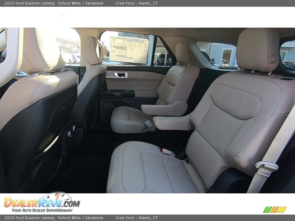 2020 Ford Explorer Limited Oxford White / Sandstone Photo #18