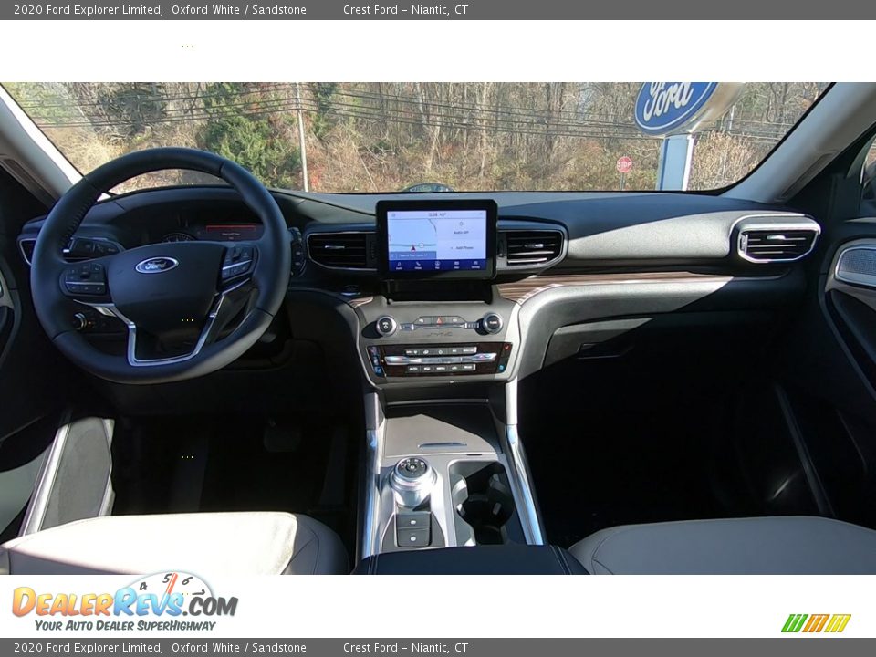 2020 Ford Explorer Limited Oxford White / Sandstone Photo #19