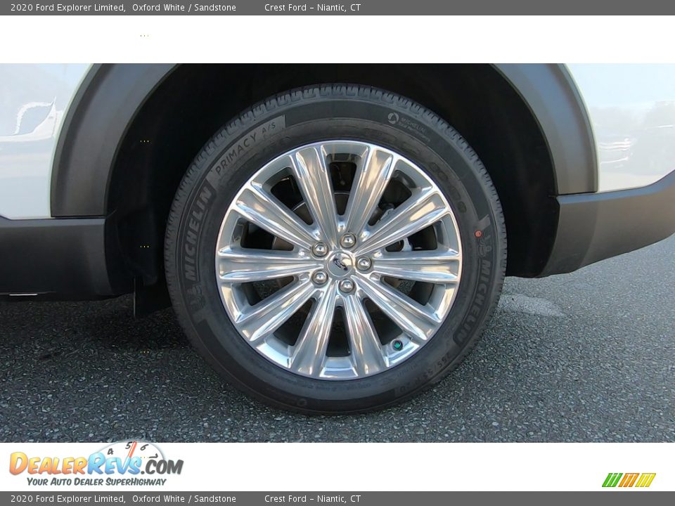 2020 Ford Explorer Limited Oxford White / Sandstone Photo #20