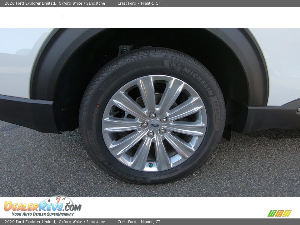 2020 Ford Explorer Limited Oxford White / Sandstone Photo #22