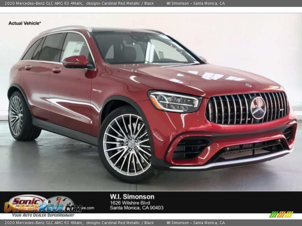 2020 Mercedes-Benz GLC AMG 63 4Matic designo Cardinal Red Metallic / Black Photo #1
