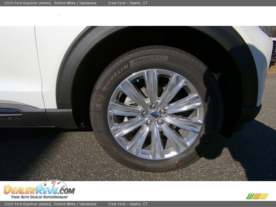 2020 Ford Explorer Limited Oxford White / Sandstone Photo #27