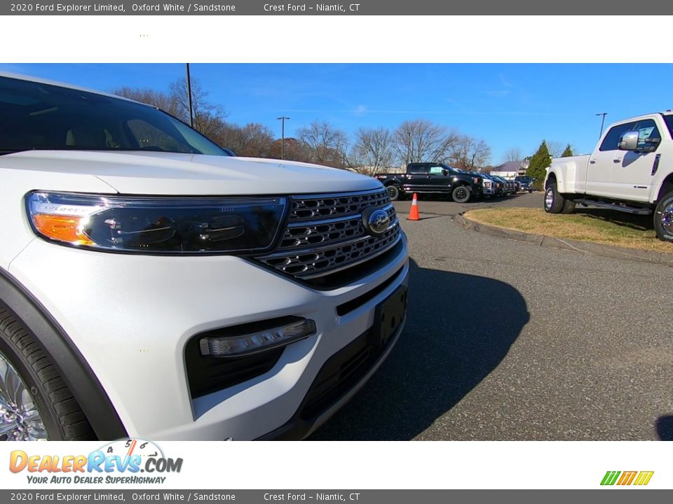 2020 Ford Explorer Limited Oxford White / Sandstone Photo #28