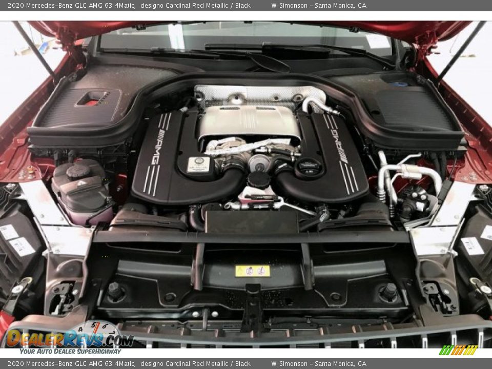 2020 Mercedes-Benz GLC AMG 63 4Matic designo Cardinal Red Metallic / Black Photo #9