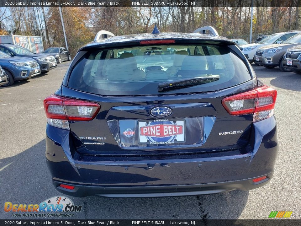 2020 Subaru Impreza Limited 5-Door Dark Blue Pearl / Black Photo #5