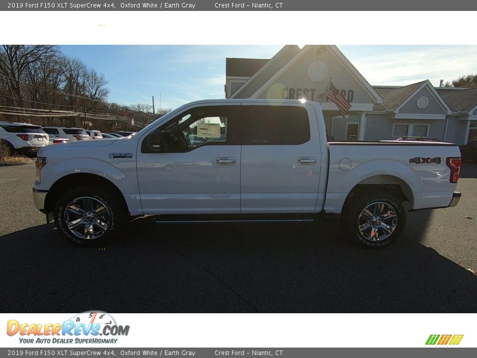 2019 Ford F150 XLT SuperCrew 4x4 Oxford White / Earth Gray Photo #4