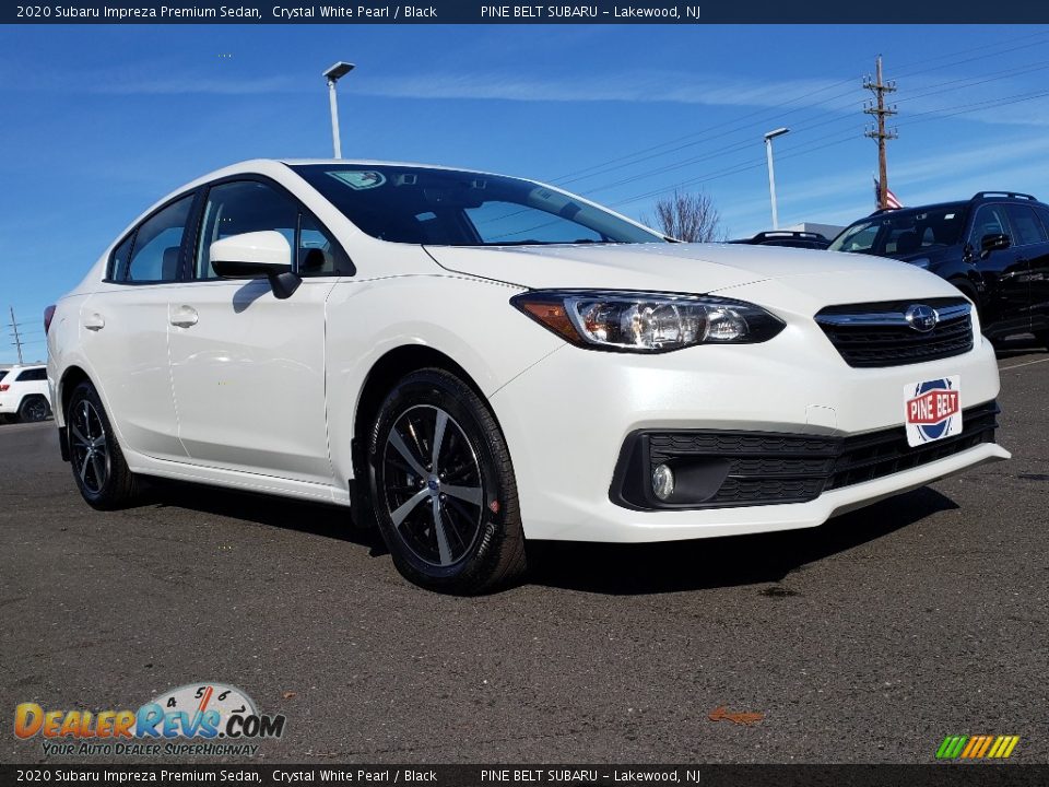 2020 Subaru Impreza Premium Sedan Crystal White Pearl / Black Photo #1