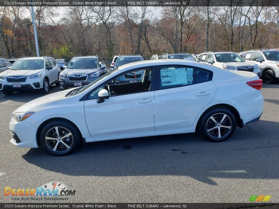 2020 Subaru Impreza Premium Sedan Crystal White Pearl / Black Photo #3