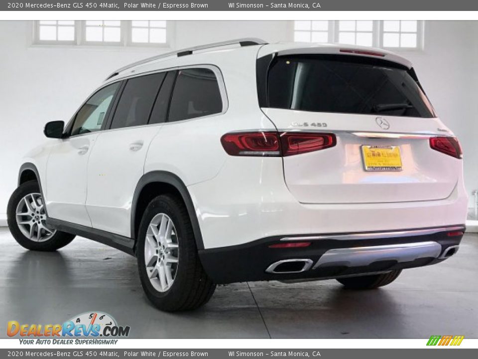 2020 Mercedes-Benz GLS 450 4Matic Polar White / Espresso Brown Photo #2