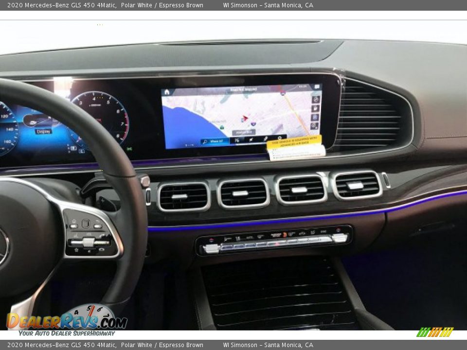2020 Mercedes-Benz GLS 450 4Matic Polar White / Espresso Brown Photo #6