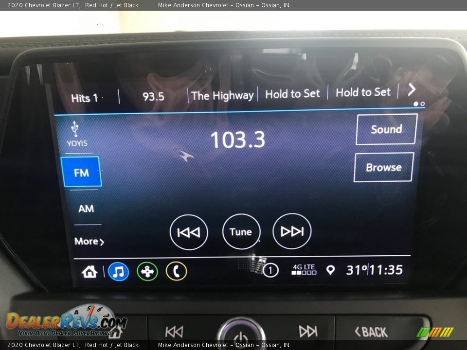 2020 Chevrolet Blazer LT Red Hot / Jet Black Photo #19