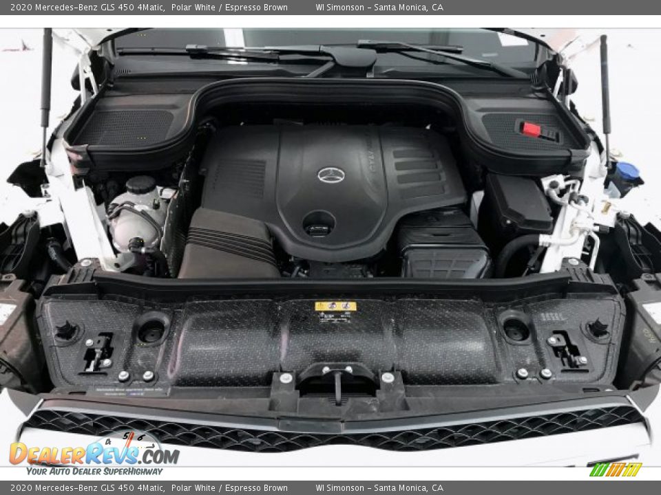 2020 Mercedes-Benz GLS 450 4Matic Polar White / Espresso Brown Photo #8
