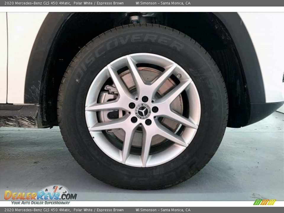 2020 Mercedes-Benz GLS 450 4Matic Polar White / Espresso Brown Photo #9
