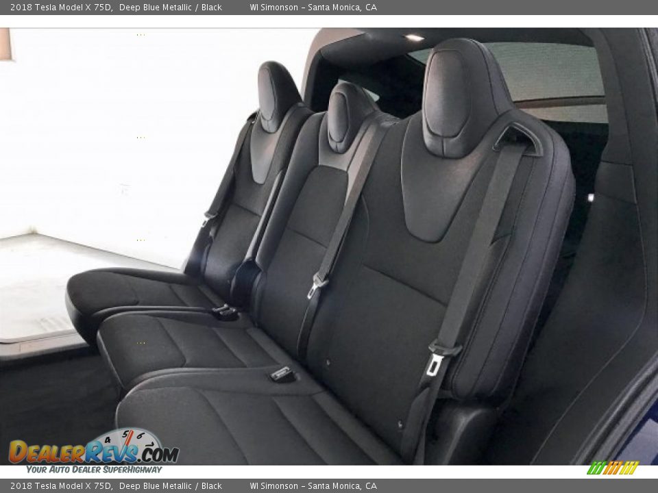Rear Seat of 2018 Tesla Model X 75D Photo #15