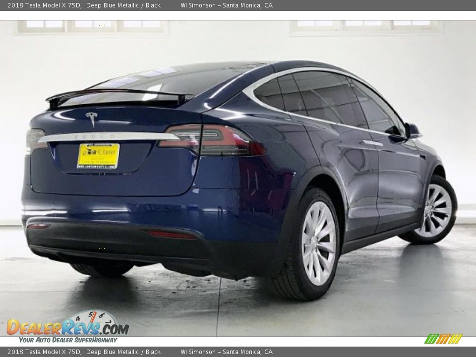 Deep Blue Metallic 2018 Tesla Model X 75D Photo #16