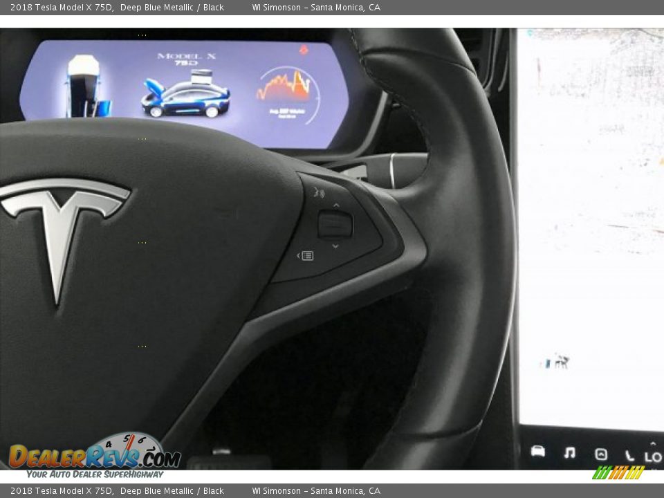 2018 Tesla Model X 75D Steering Wheel Photo #19