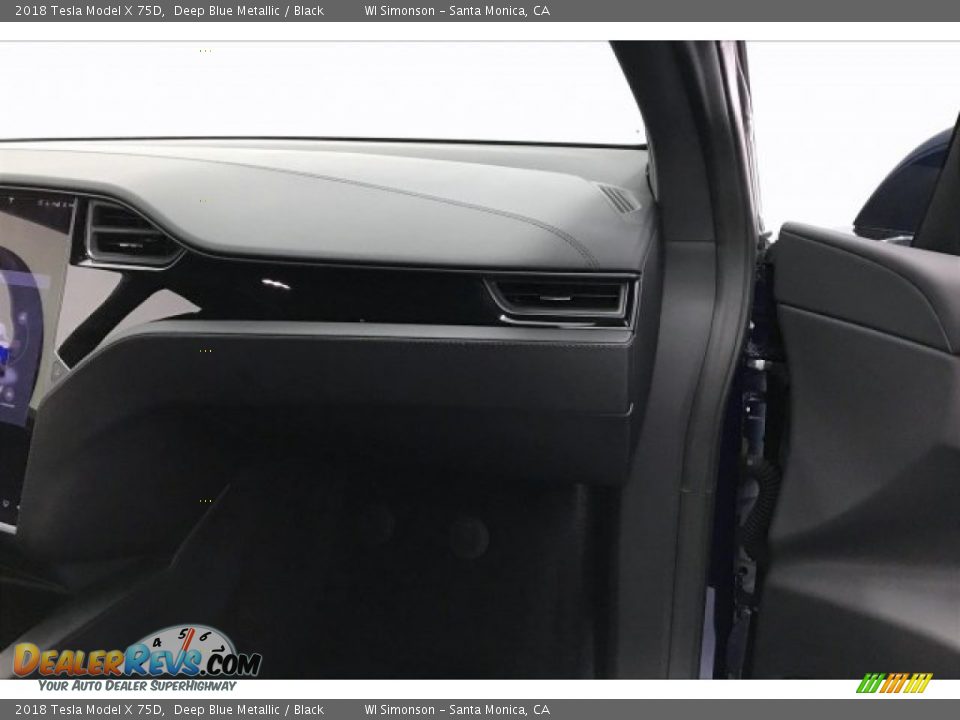 2018 Tesla Model X 75D Deep Blue Metallic / Black Photo #27
