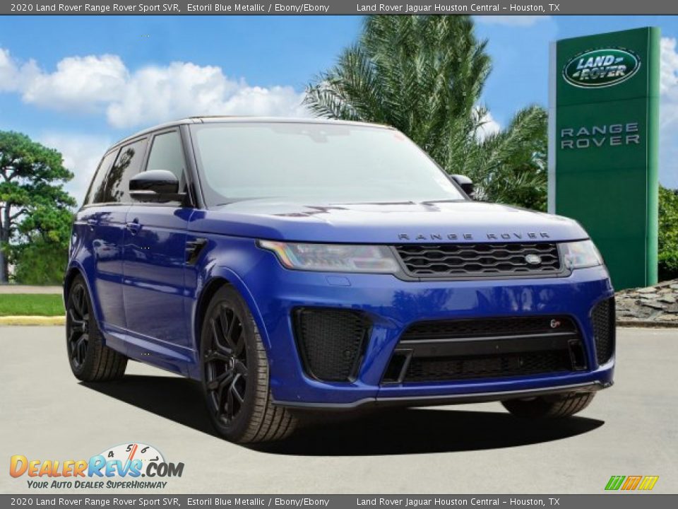 2020 Land Rover Range Rover Sport SVR Estoril Blue Metallic / Ebony/Ebony Photo #2