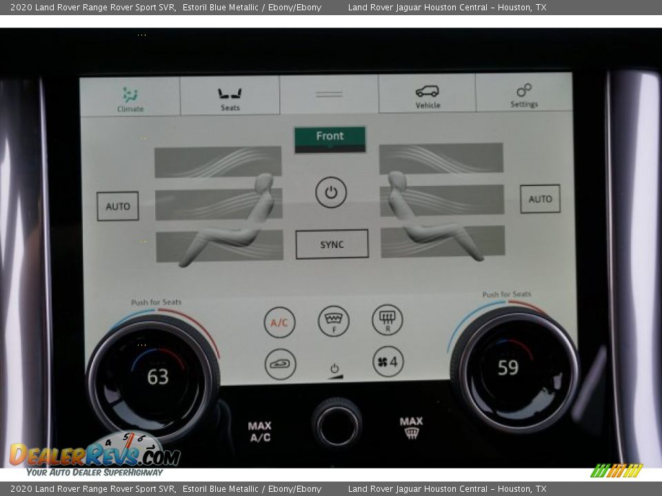 2020 Land Rover Range Rover Sport SVR Estoril Blue Metallic / Ebony/Ebony Photo #15