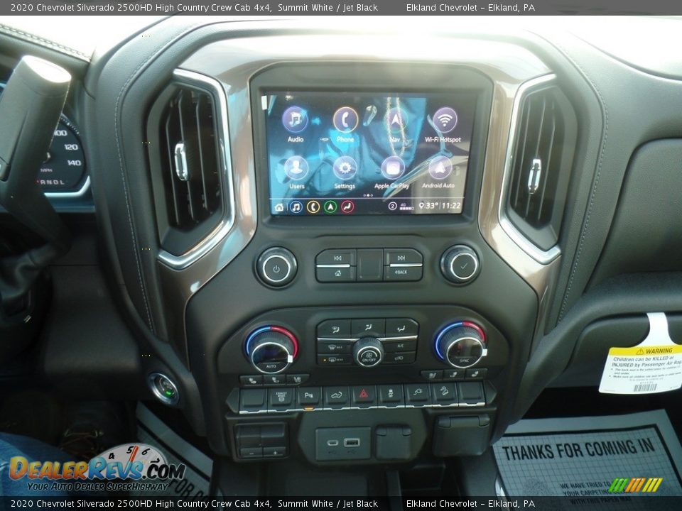 2020 Chevrolet Silverado 2500HD High Country Crew Cab 4x4 Summit White / Jet Black Photo #27