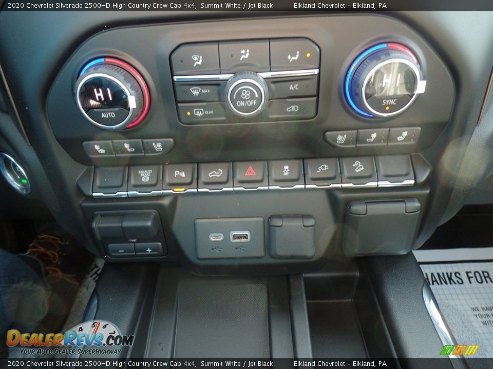2020 Chevrolet Silverado 2500HD High Country Crew Cab 4x4 Summit White / Jet Black Photo #33