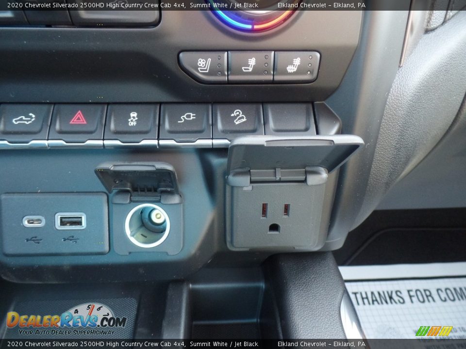 2020 Chevrolet Silverado 2500HD High Country Crew Cab 4x4 Summit White / Jet Black Photo #35