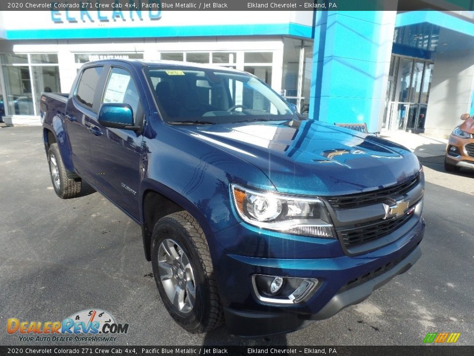 2020 Chevrolet Colorado Z71 Crew Cab 4x4 Pacific Blue Metallic / Jet Black Photo #1