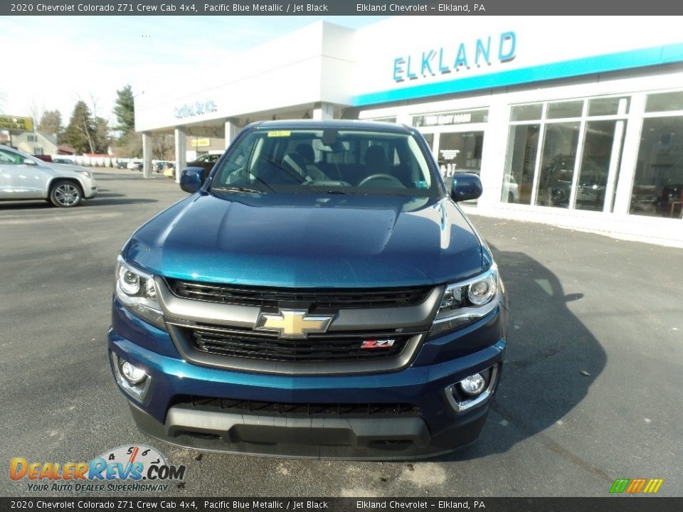 2020 Chevrolet Colorado Z71 Crew Cab 4x4 Pacific Blue Metallic / Jet Black Photo #2