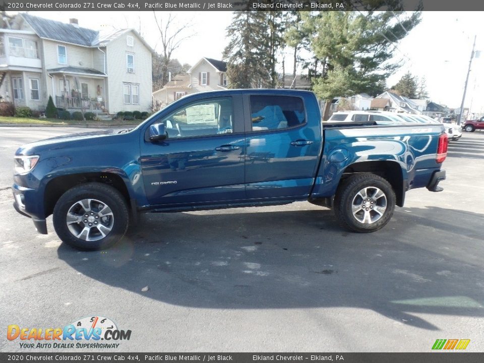 2020 Chevrolet Colorado Z71 Crew Cab 4x4 Pacific Blue Metallic / Jet Black Photo #4