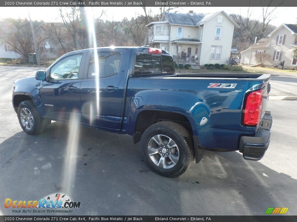 2020 Chevrolet Colorado Z71 Crew Cab 4x4 Pacific Blue Metallic / Jet Black Photo #5