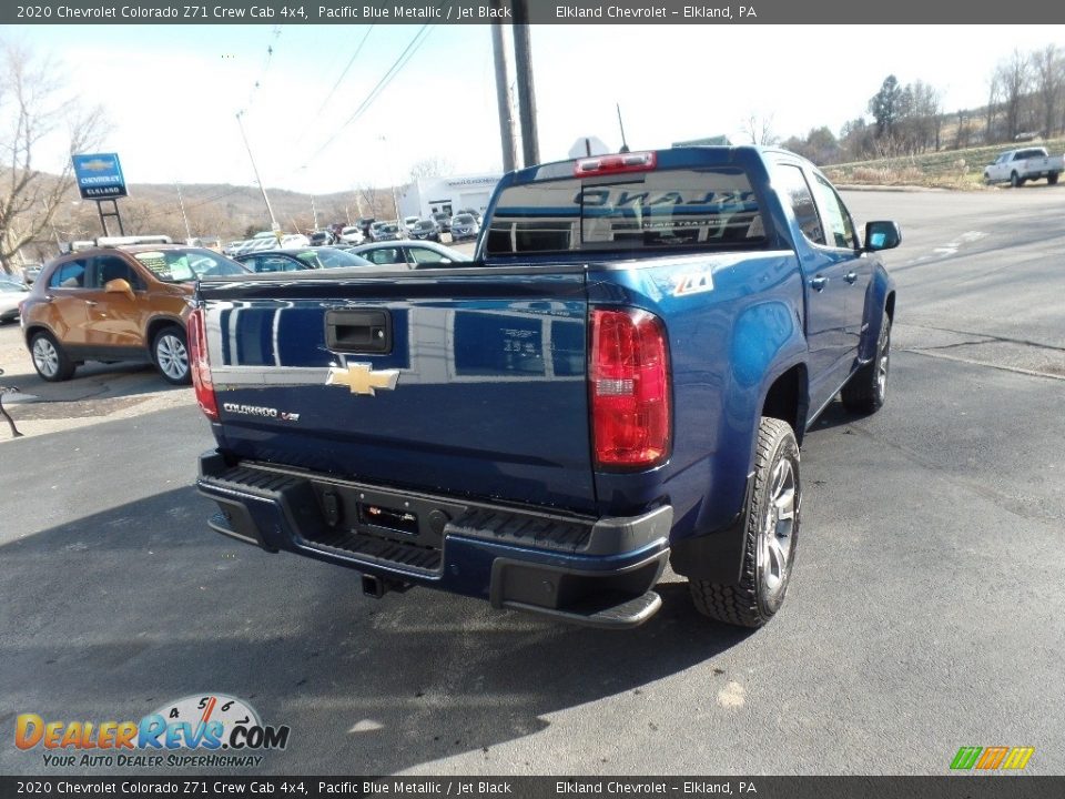 2020 Chevrolet Colorado Z71 Crew Cab 4x4 Pacific Blue Metallic / Jet Black Photo #7