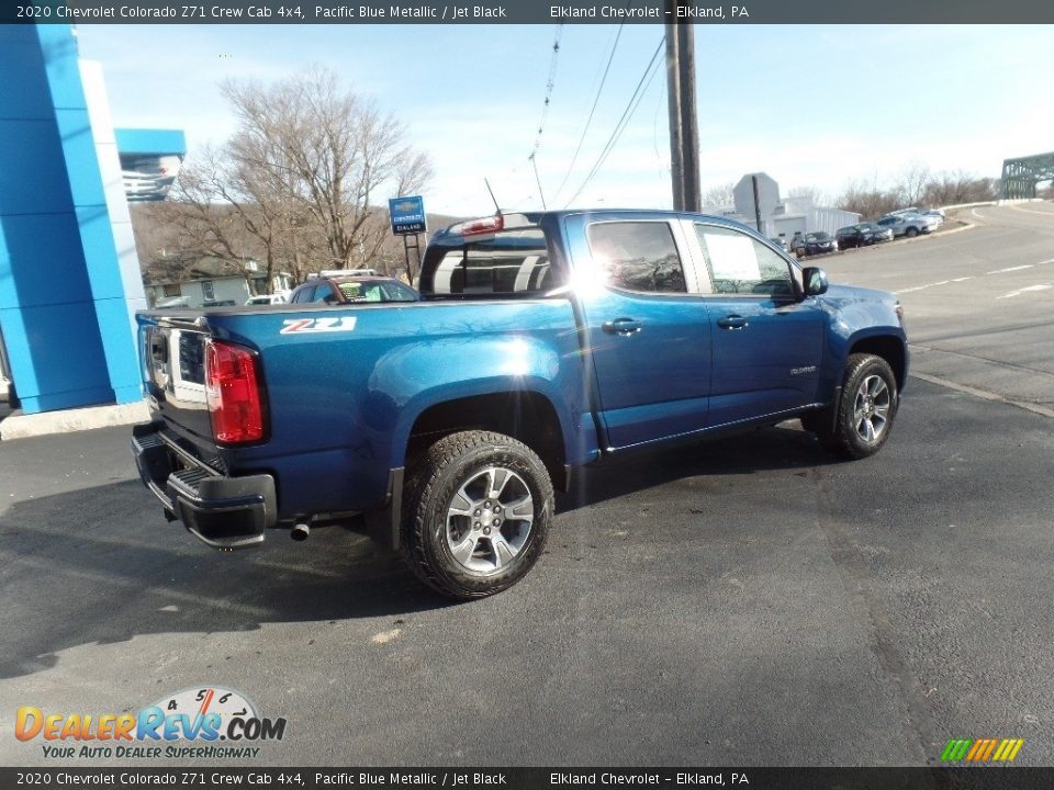 2020 Chevrolet Colorado Z71 Crew Cab 4x4 Pacific Blue Metallic / Jet Black Photo #8