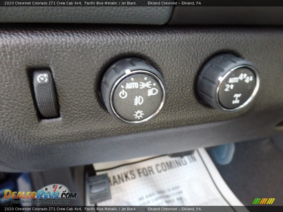 2020 Chevrolet Colorado Z71 Crew Cab 4x4 Pacific Blue Metallic / Jet Black Photo #23