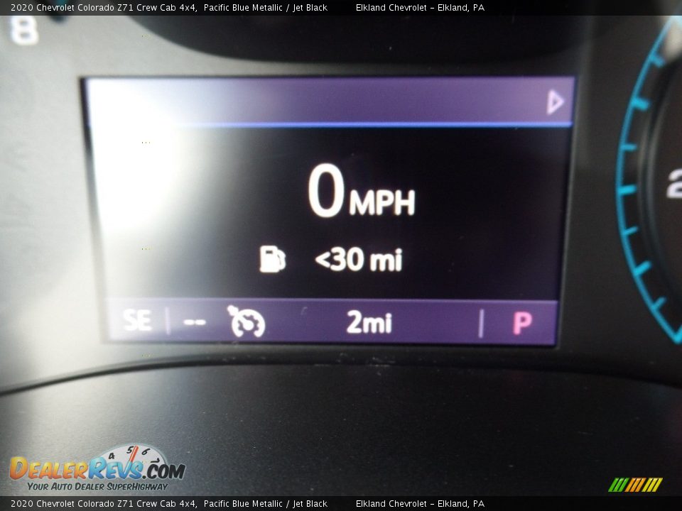 2020 Chevrolet Colorado Z71 Crew Cab 4x4 Pacific Blue Metallic / Jet Black Photo #26