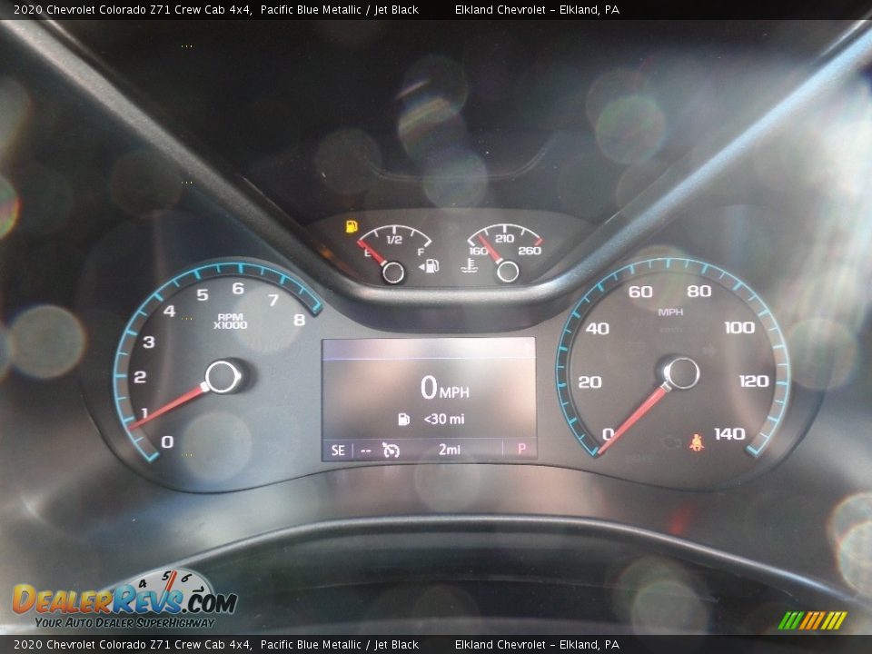 2020 Chevrolet Colorado Z71 Crew Cab 4x4 Pacific Blue Metallic / Jet Black Photo #27