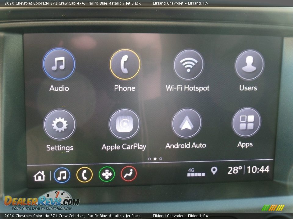 2020 Chevrolet Colorado Z71 Crew Cab 4x4 Pacific Blue Metallic / Jet Black Photo #29
